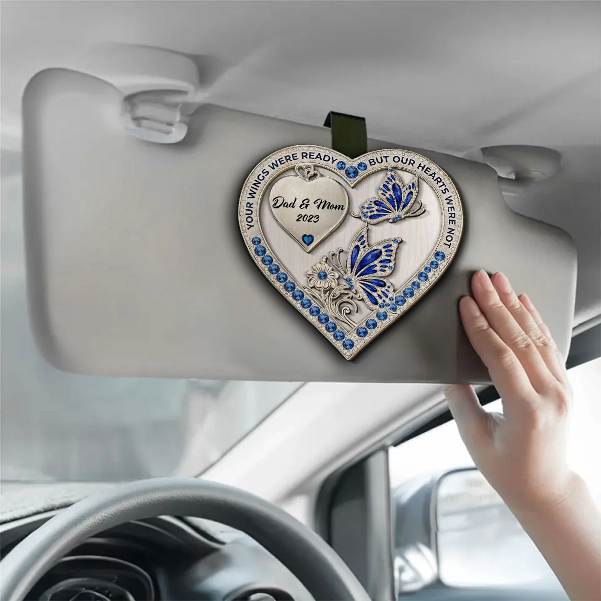 Your Wings - Personalized Custom Car Visor Clip - Image 5