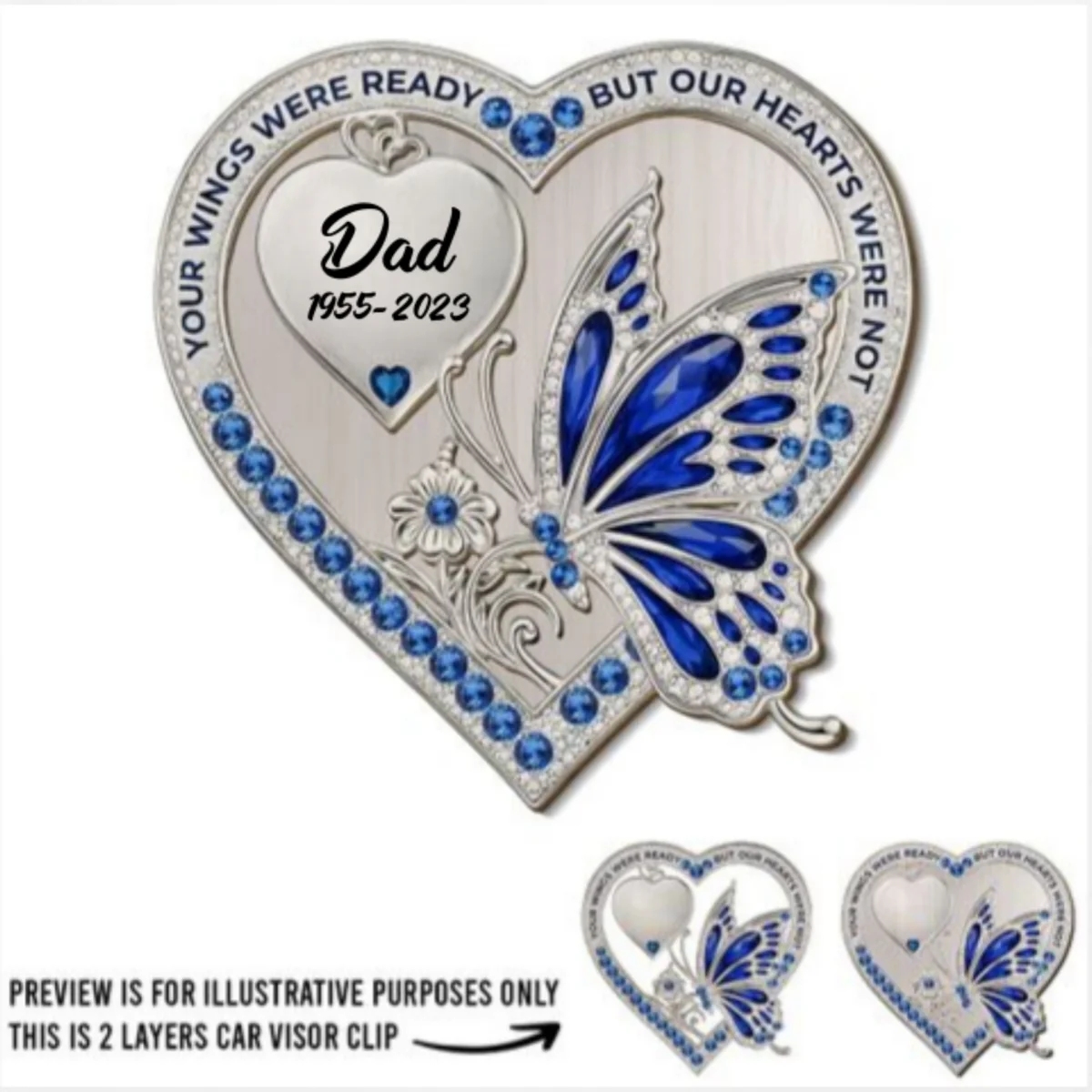 Your Wings - Personalized Custom Car Visor Clip - Image 7