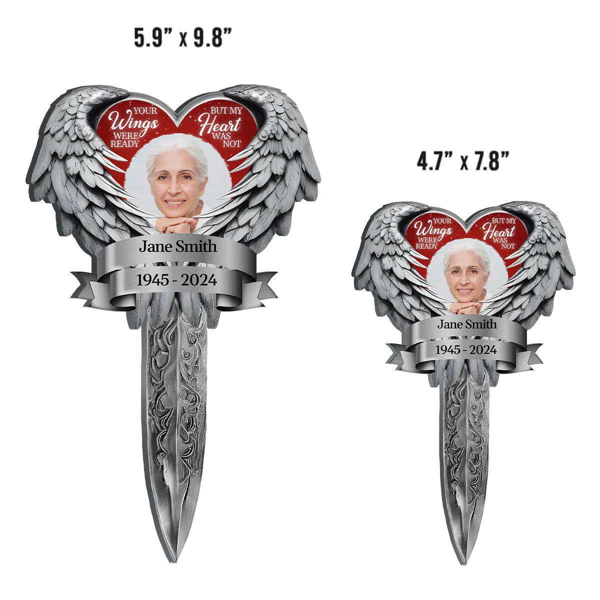 Your Wings Were Ready - Personalized Custom Acrylic Garden Stake - Image 4