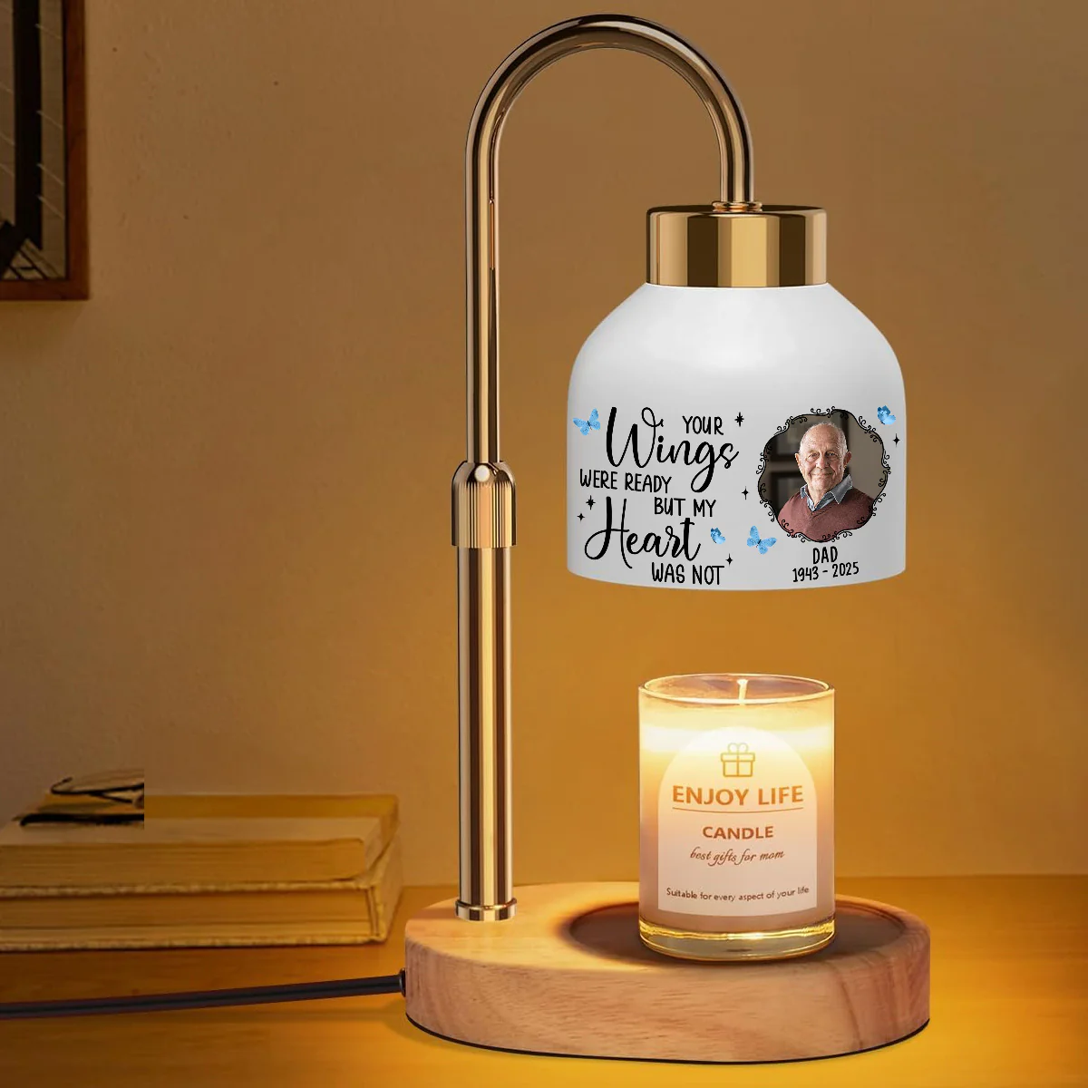 Your Wings Were Ready - Personalized Custom Candle Warmer Lamp - Image 3