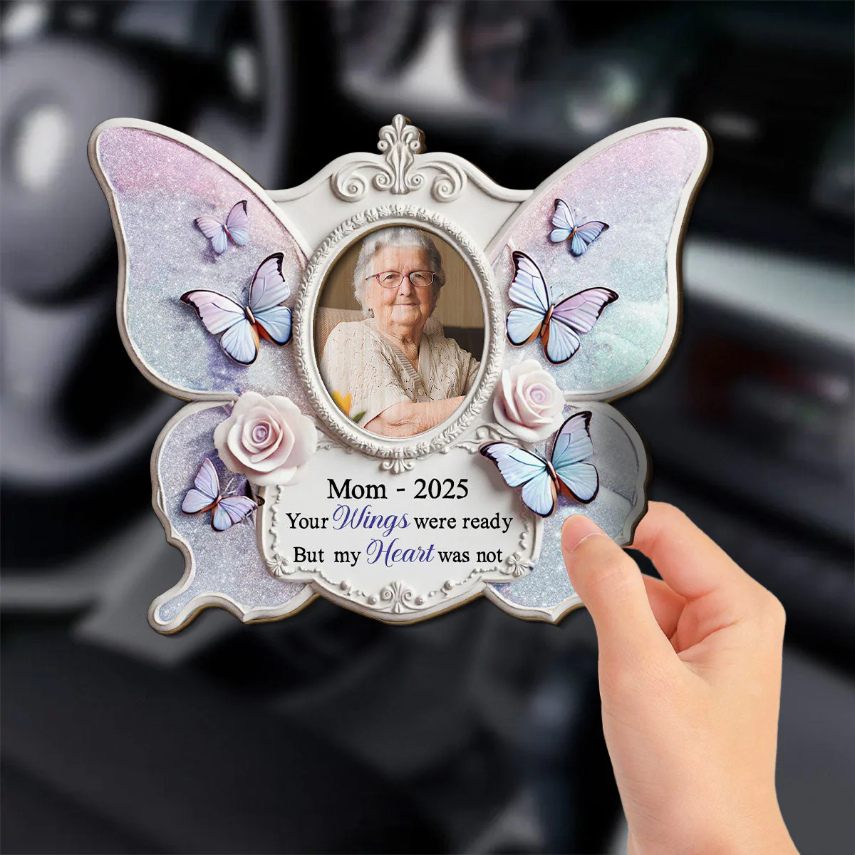 Your Wings Were Ready - Personalized Custom Car Visor Clip - Image 3