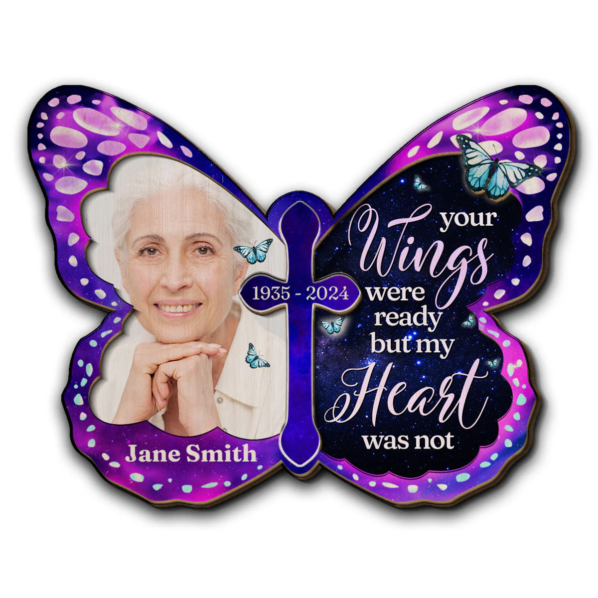 Your Wings Were Ready - Personalized Custom Car Visor Clip - Image 2