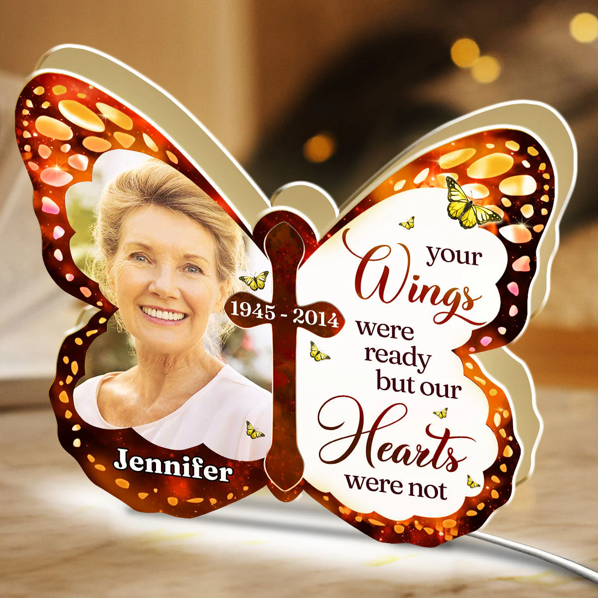 Your Wings Were Ready - Personalized Custom Light Box - Image 5