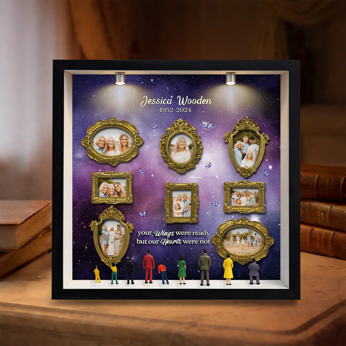 Your Wings Were Ready - Personalized Custom Museum Frame - Image 3