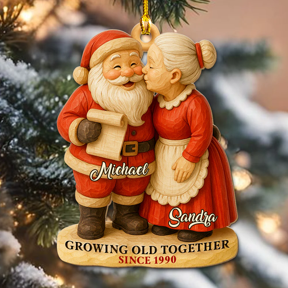 Your Work Made A Difference - Personalized Custom 3D Effect Wood Ornament - Image 4