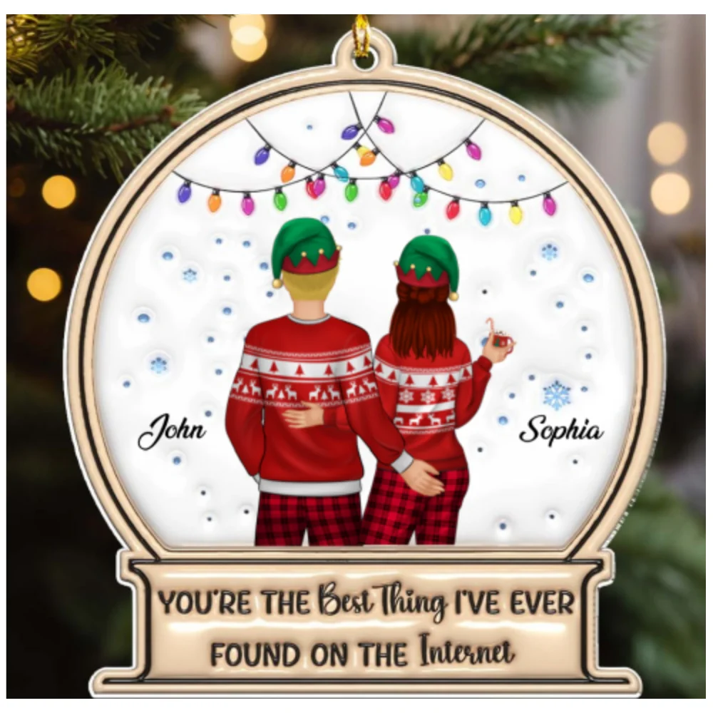You're The Best Thing On The Internet - Personalized Custom 3D Inflated Effect Acrylic Ornament - Image 6