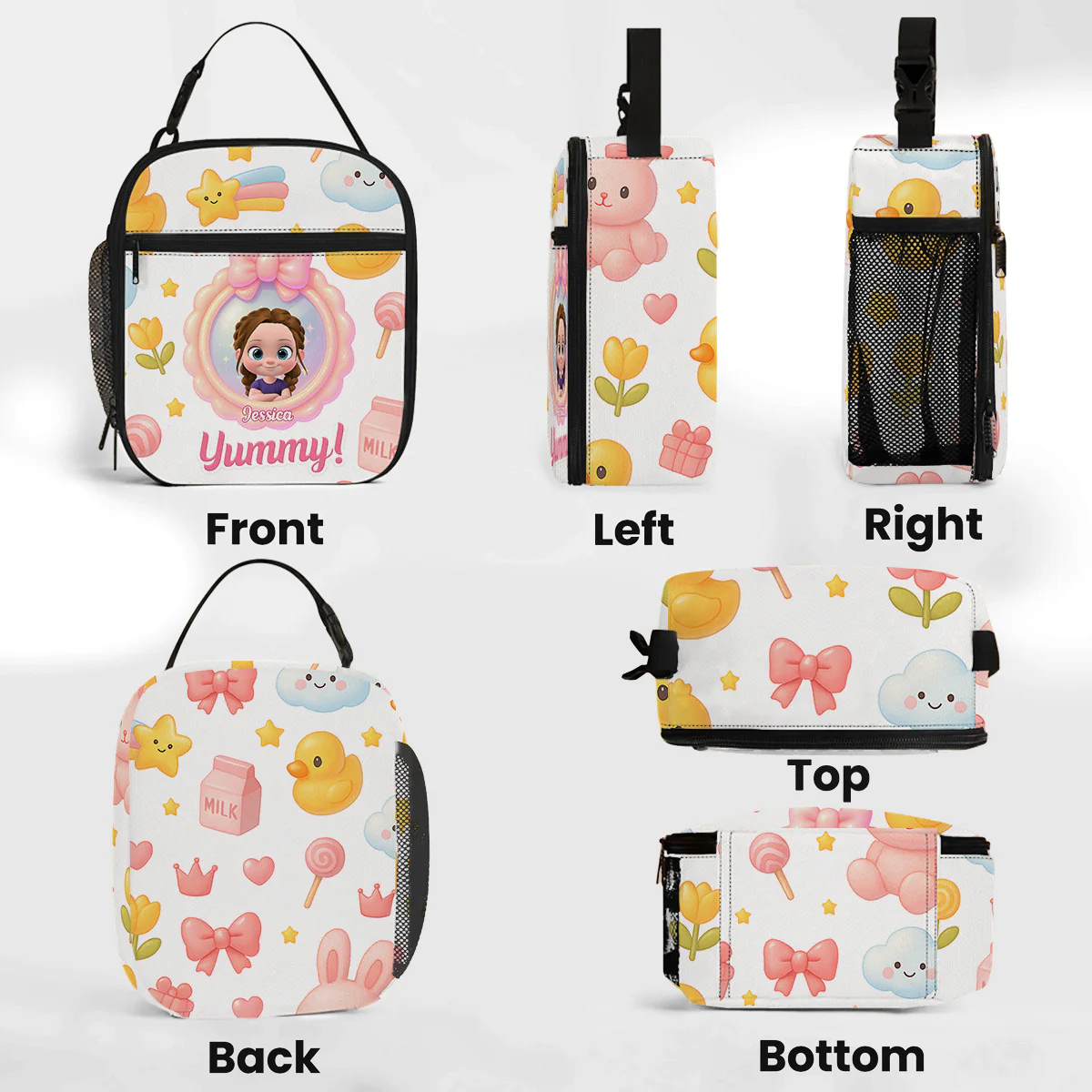 Yummy Lunch - Personalized Custom Insulated Lunch Bag - Image 4